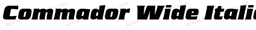 Commador Wide Italic字体转换